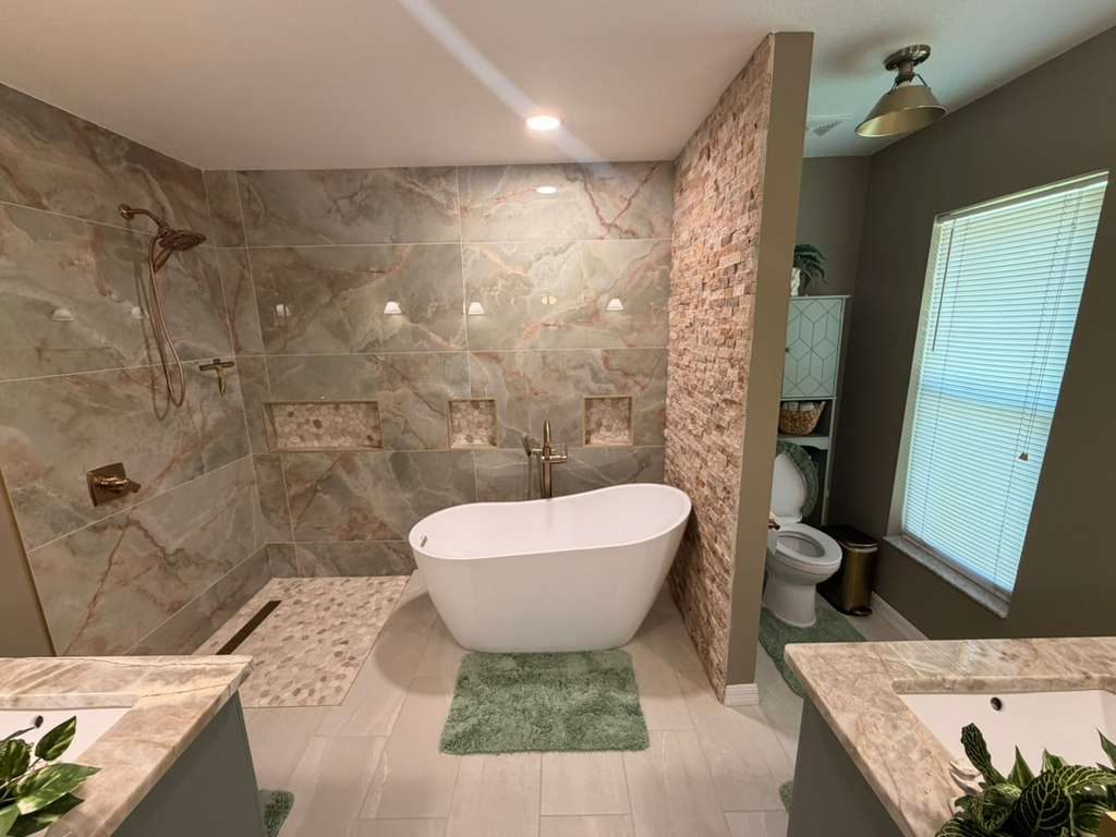 Luxury Master Bathroom — Bathrooms by American Apex Construction