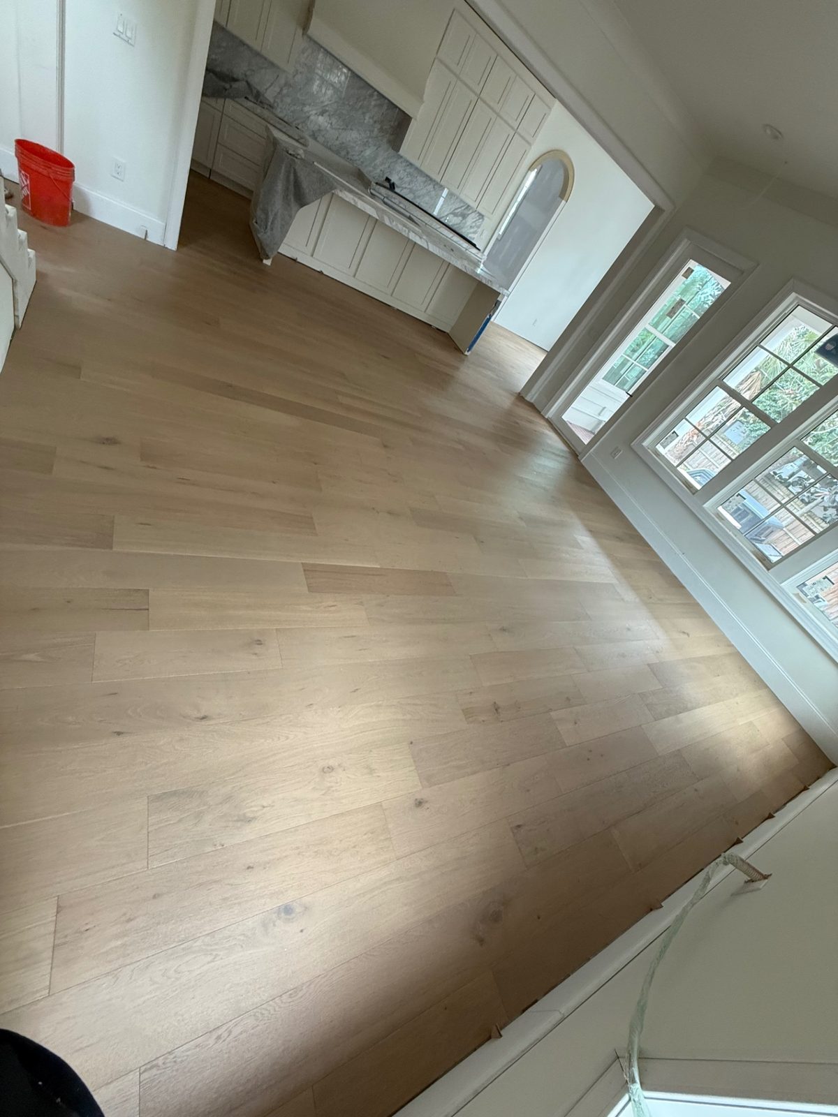 Luxury Hardwood Living Room — Hardwood Flooring by American Apex Construction