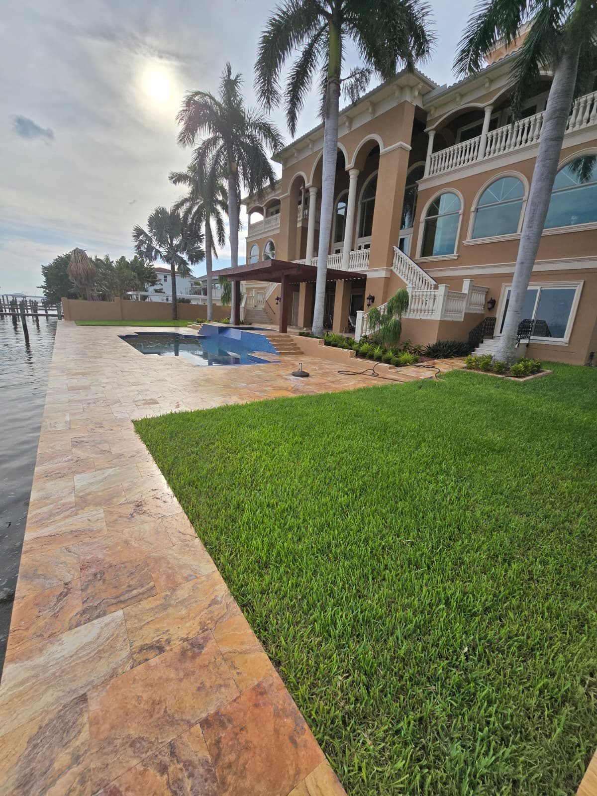 Travertine & Coping — Brick & Pavers by American Apex Construction
