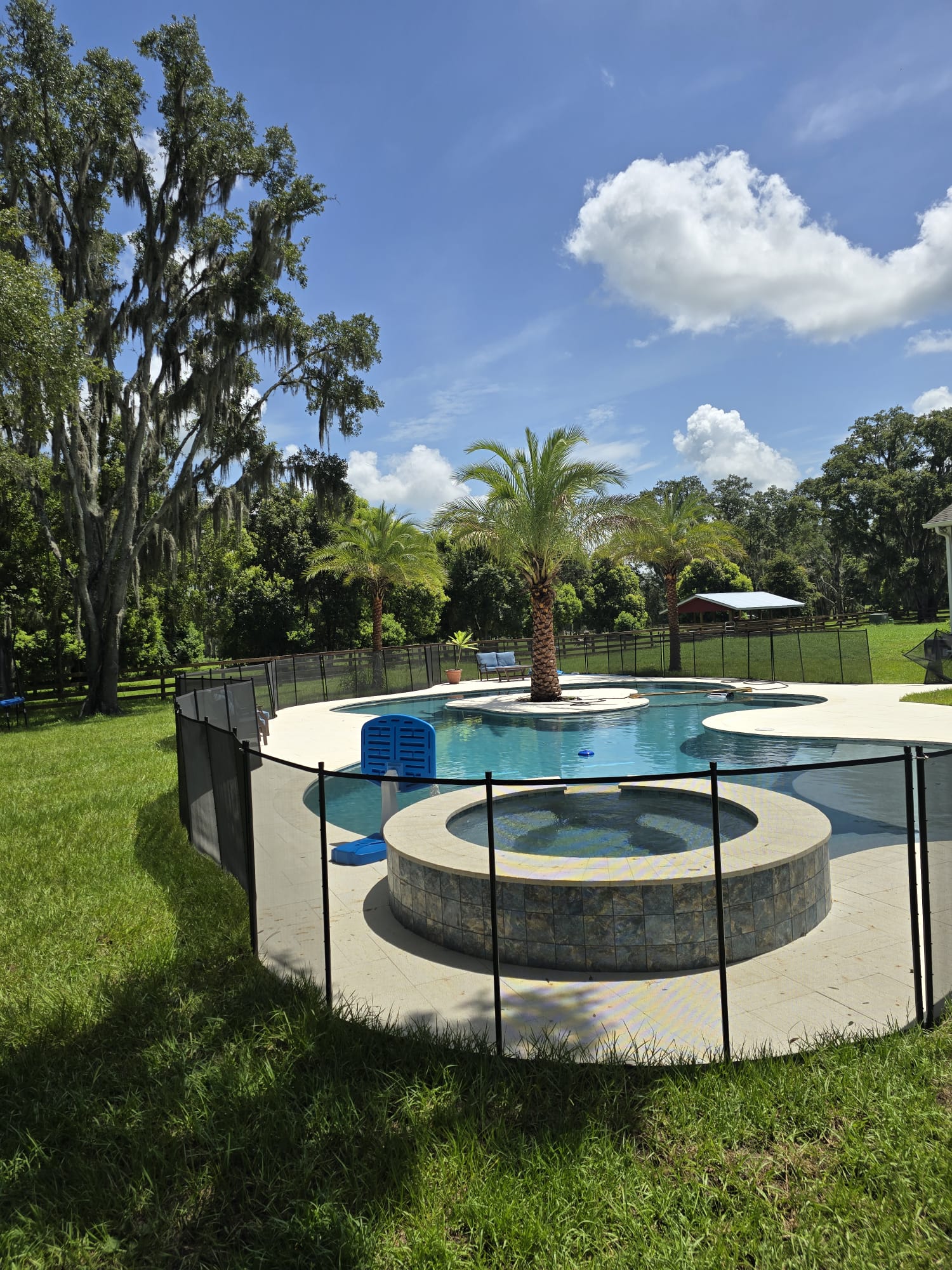 Screened Pool & Spa — Pools by American Apex Construction